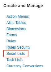 Navigate to Smart Lists