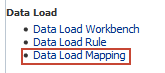 Data Load Mapping