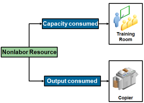 The two types of nonlabor resources.