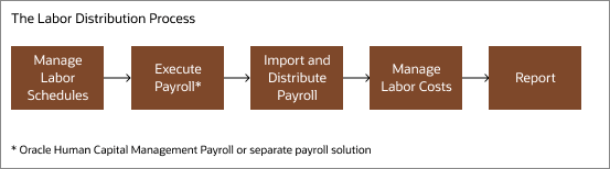 Graphic depicting the Labor Distribution process