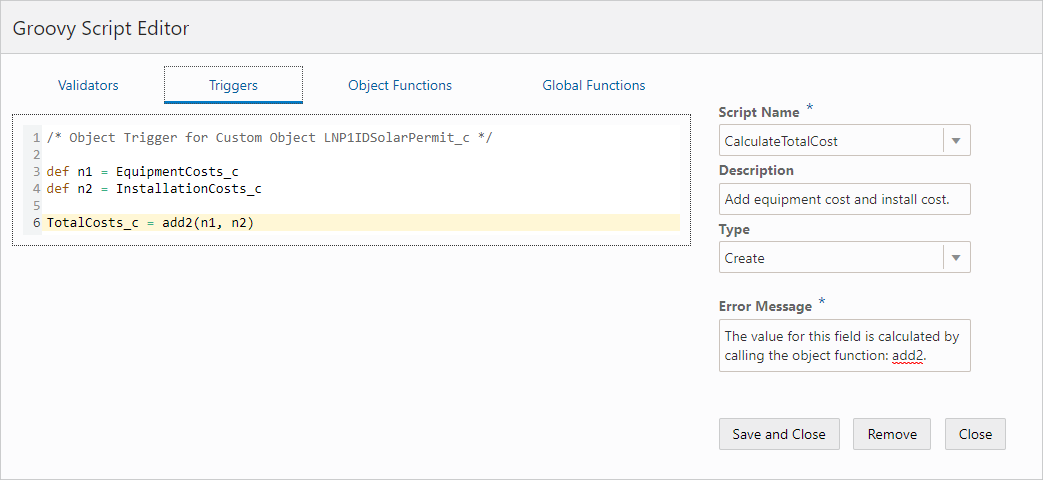 Groovy Script Editor - Calling a Function