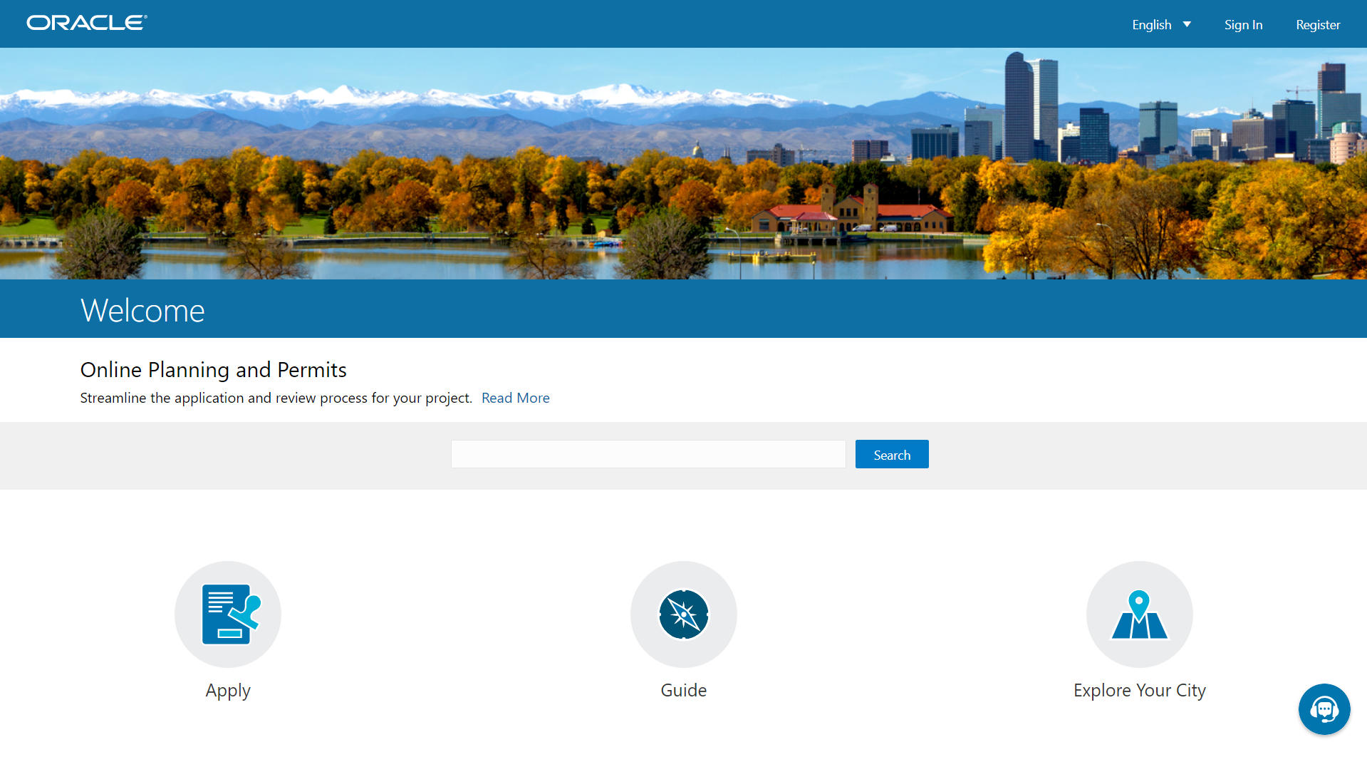 Anonymous user landing page