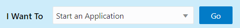 I Want To action bar on the registered user home page