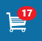 Payment Cart icon, as displayed in the global header of a registered user