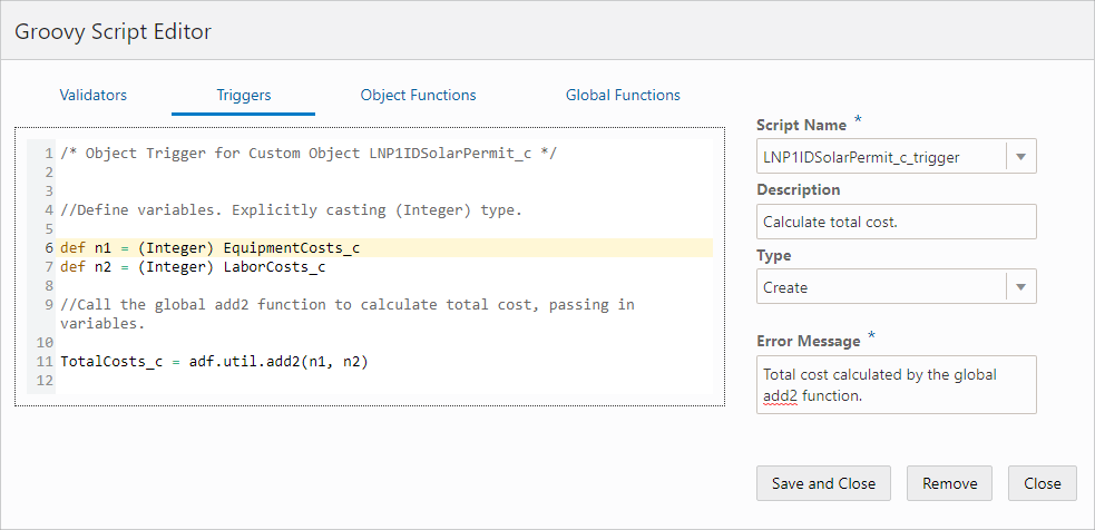Groovy Script Editor: Calling a function