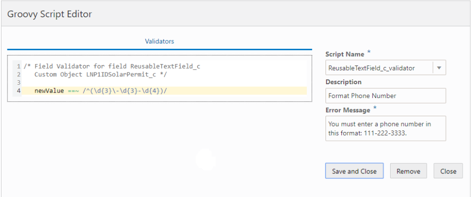 Groovy: Validate phone number format