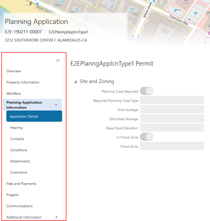 Navigation to Planning Application Details