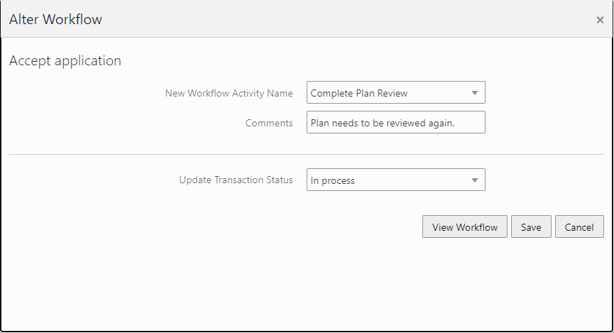 Alter Workflow for structured processes