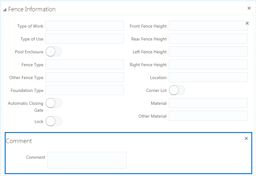 Group box container holding two predefined form elements.