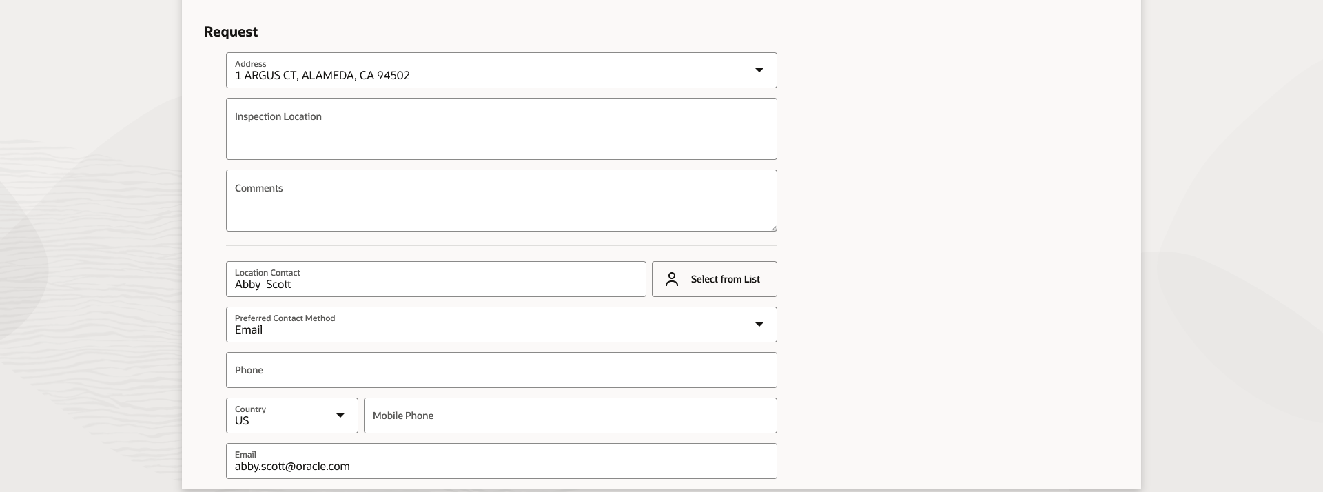 Inspection details - Details tab (2 of 2)