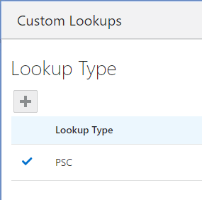 Selected LOV indicator