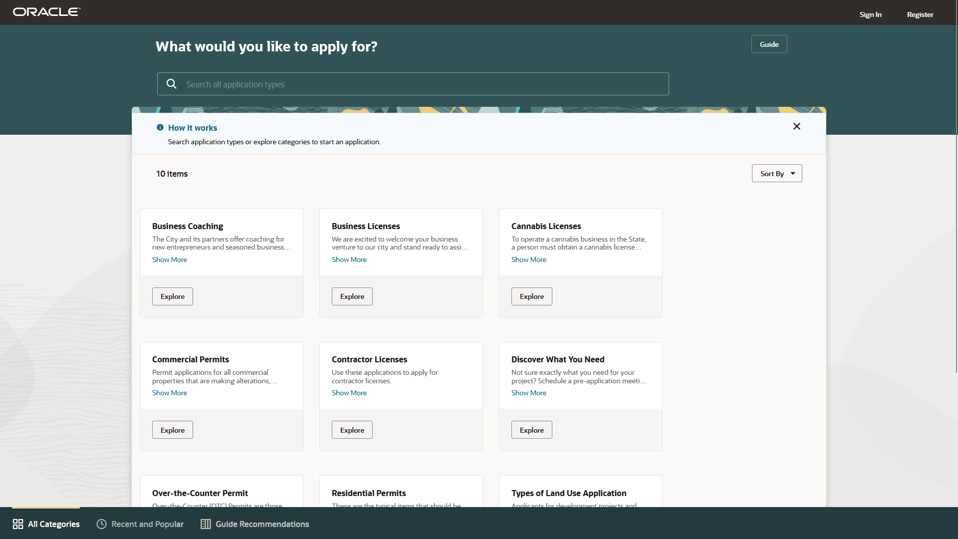 Apply page for an anonymous public user