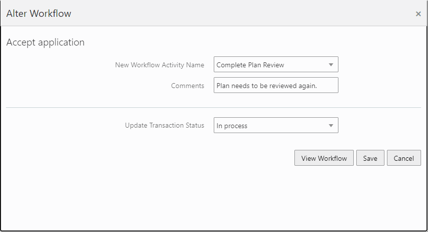 Alter Workflow for structured processes