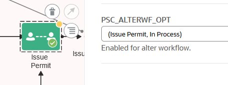 Setting the transaction status and human task.