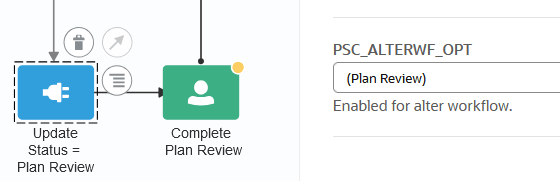 Setting the transaction status of the system task prior to the next human task.