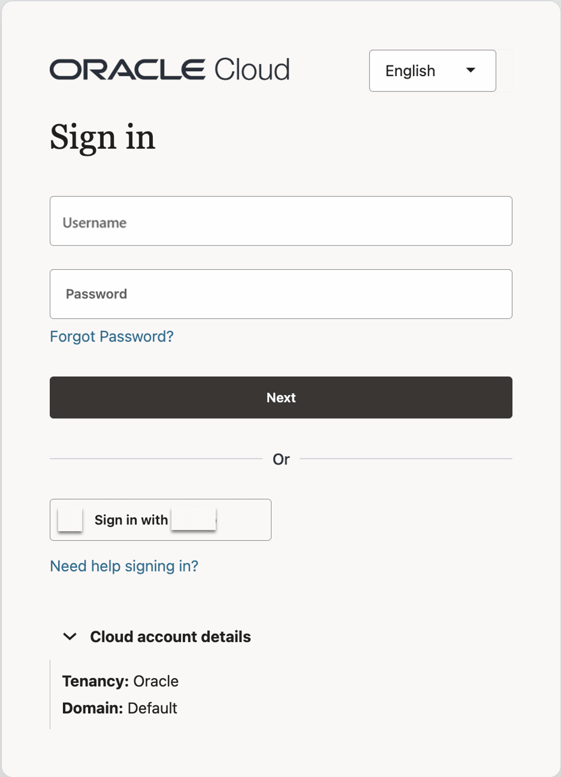 Federated SSO after UI change