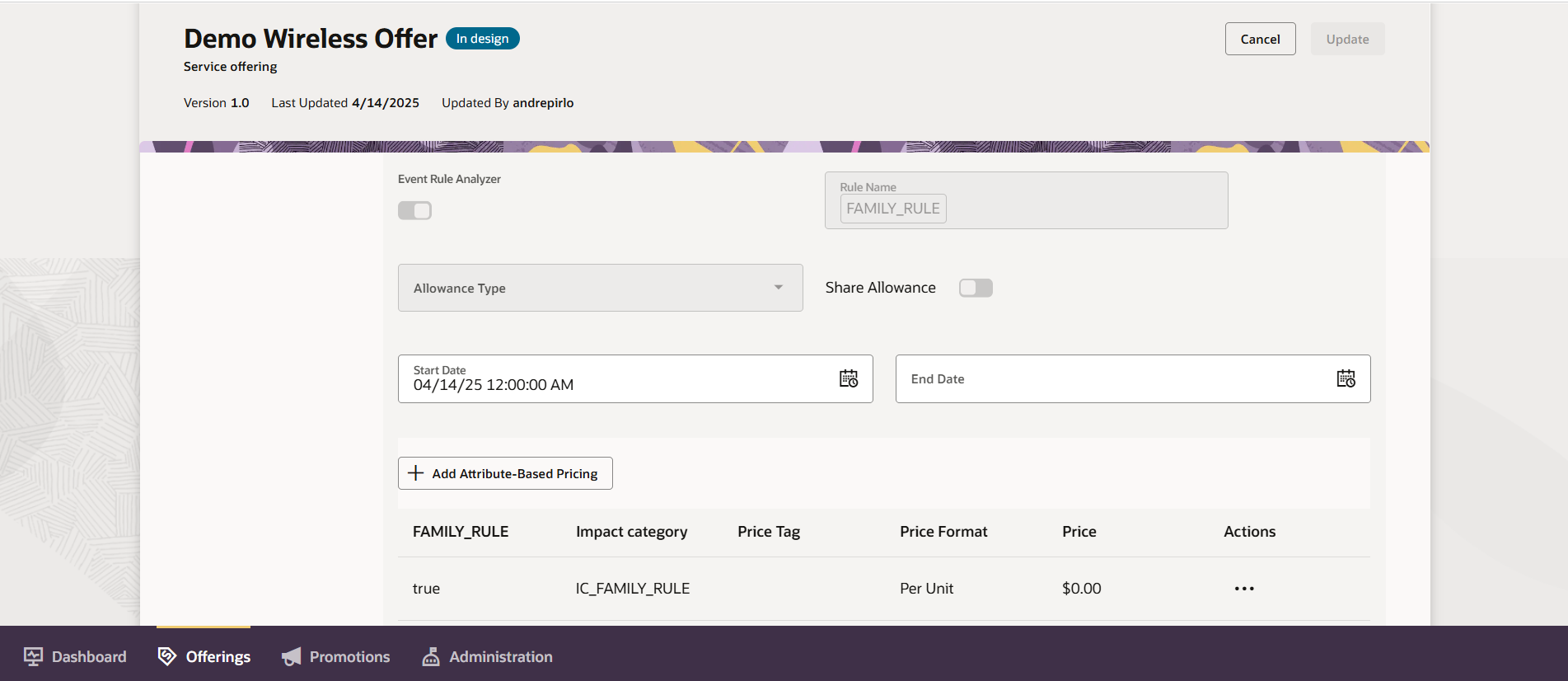 Friends and Family Pricing