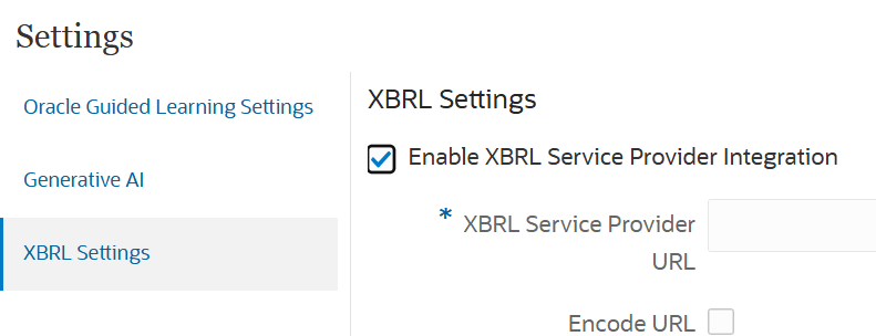 Enabling the XBRL Service Provider Integration