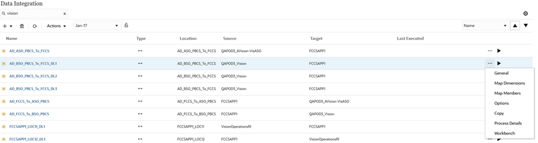 Image Shows The Data Integration Home Page.