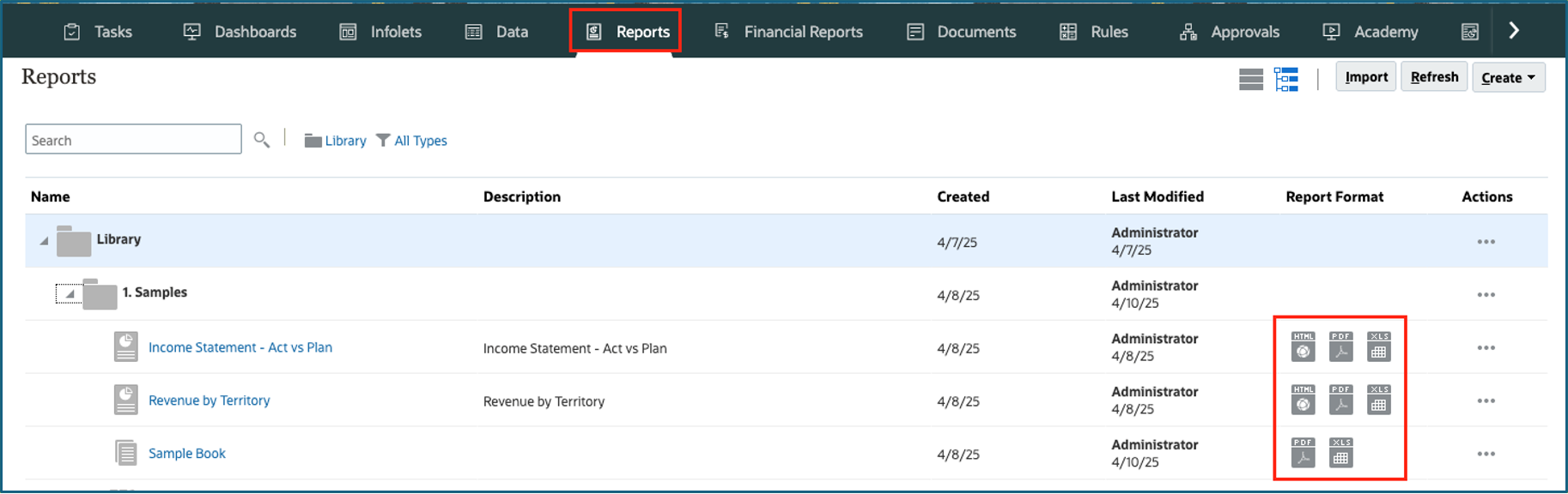 Launching the Report or Book in Excel