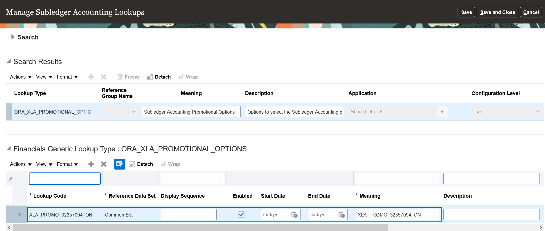 Defining lookup code under lookup type for Enable Intelligent Queue Management