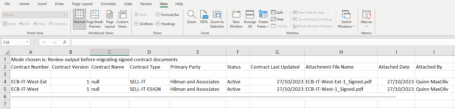 Migrate Signed Contract Documents Output File