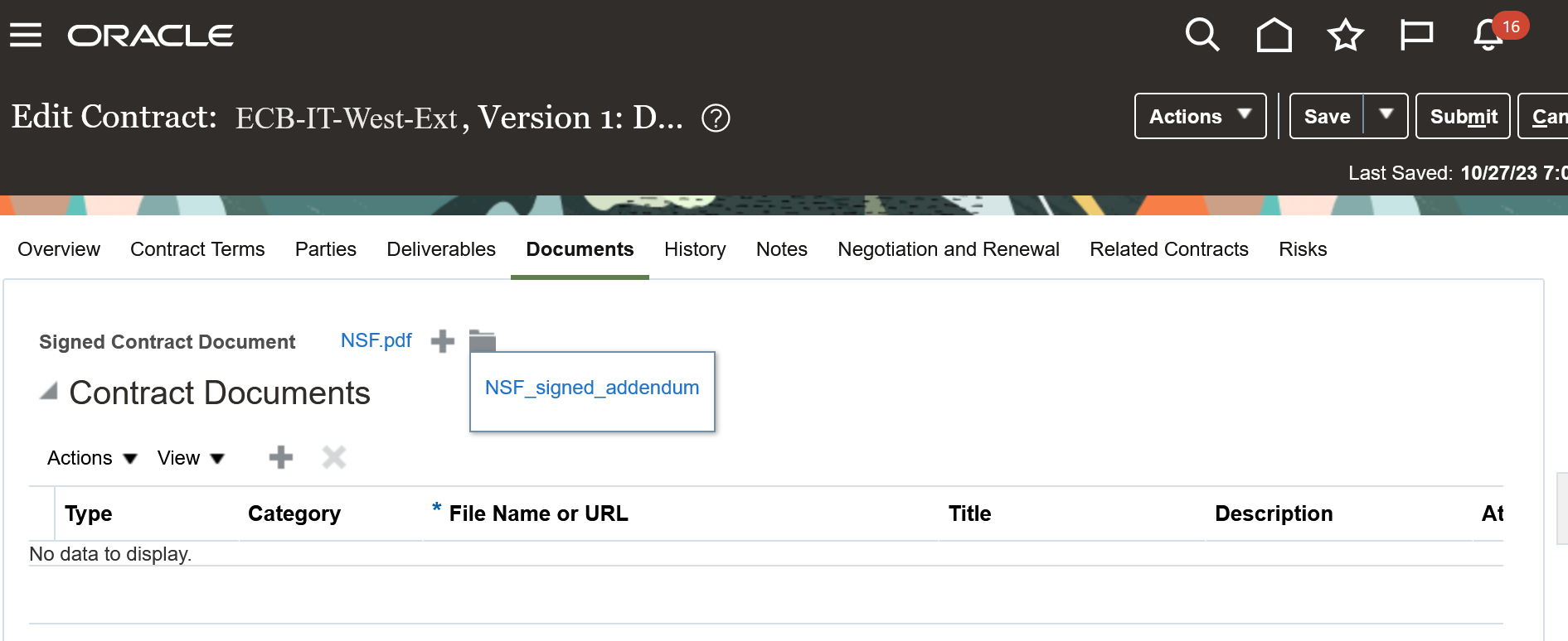 Additional Signed Contract Documents from Folder Icon