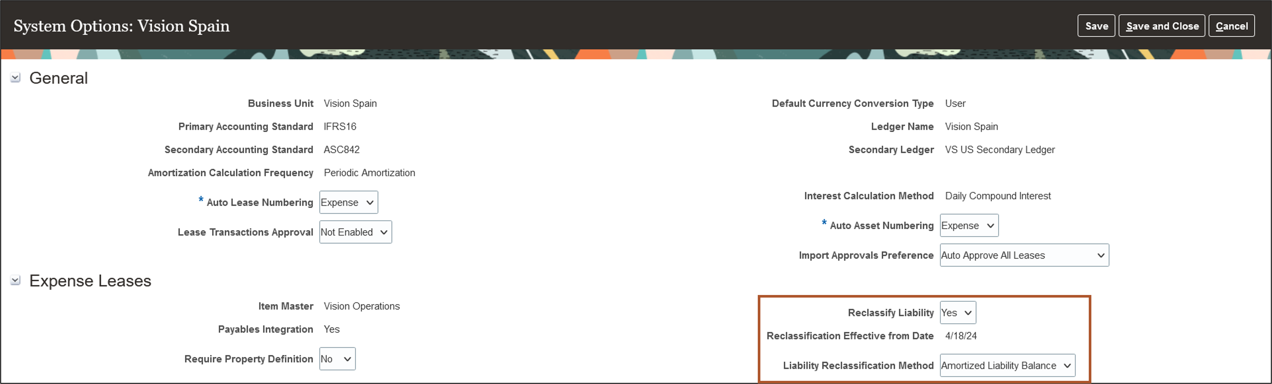 Configure System Options