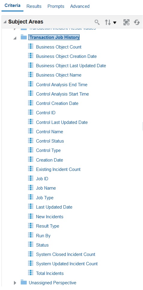 New Transaction Job History dimension