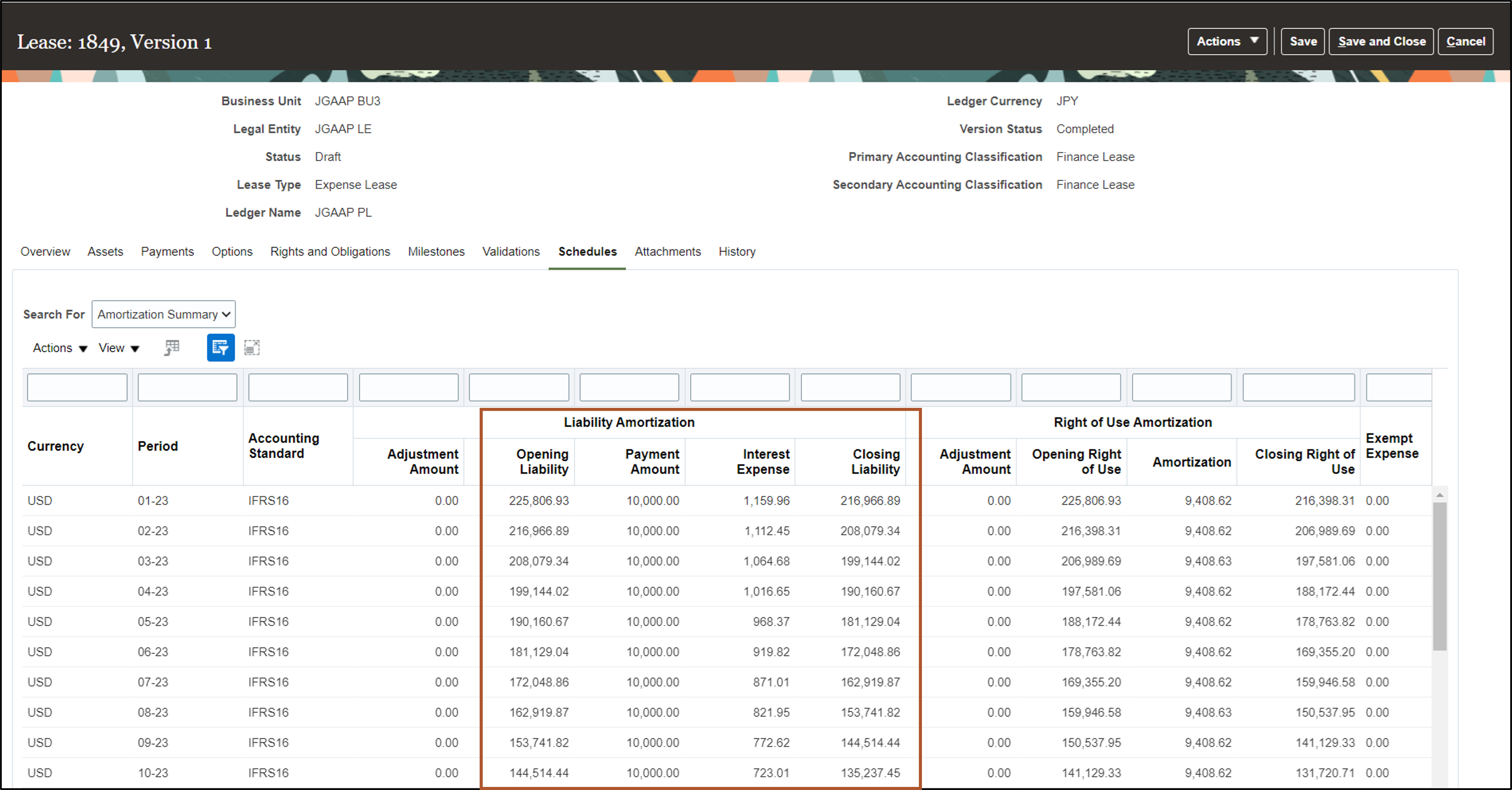 Amortization Schedules