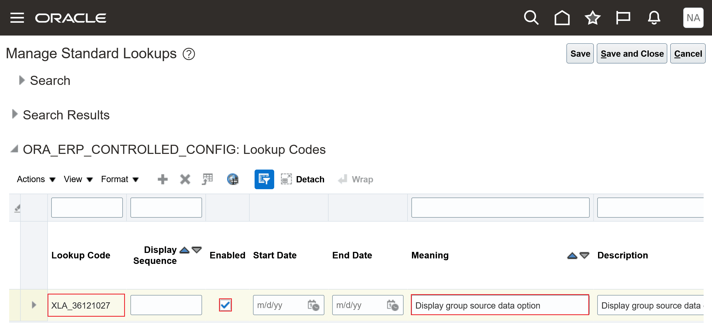 Add lookup code XLA_36121027