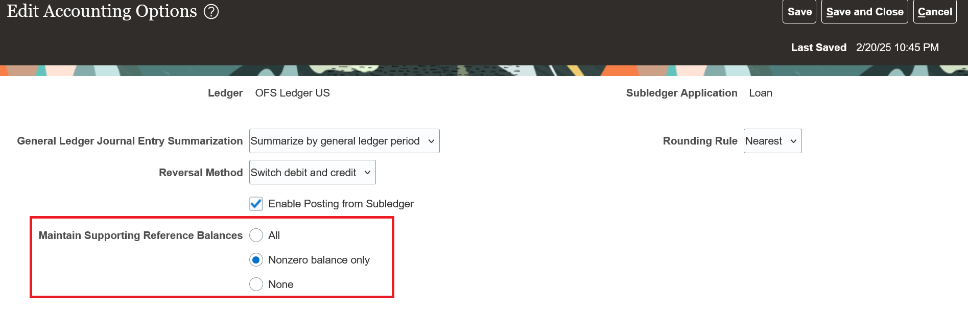 Manage Subledger Accounting Options