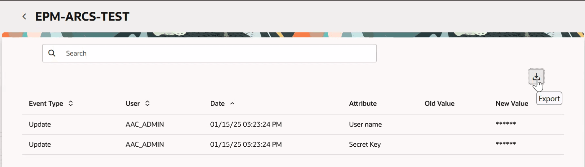 View Record History Page