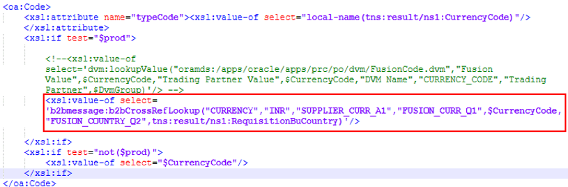 b2bCrossRefLookup() function
