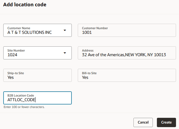 Add a Messaging Location Code