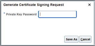 Generate Certificate Signing Request