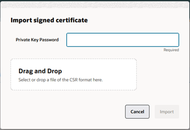 Import Signed Certificate