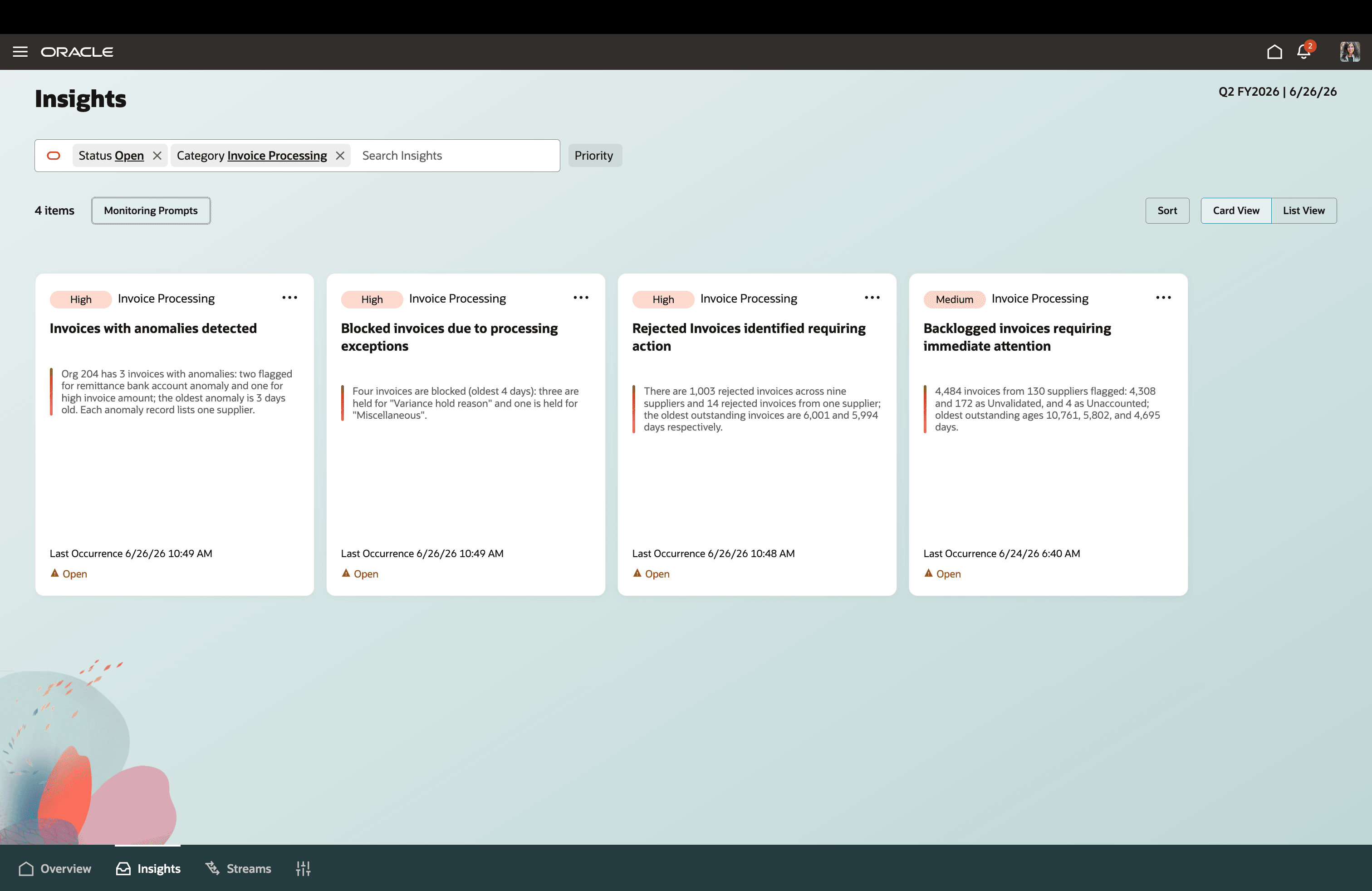 Actionable Insights