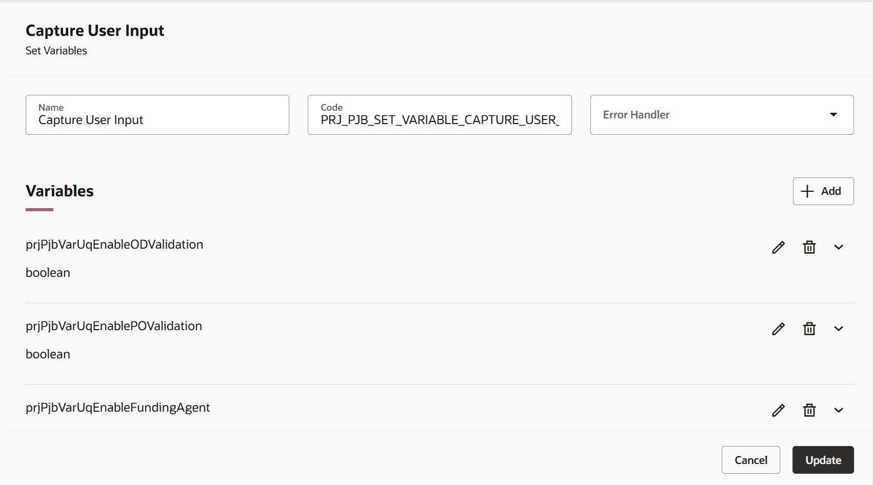 Enable a Custom Validation