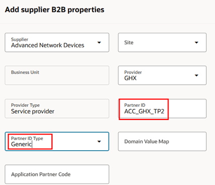 Supplier properties