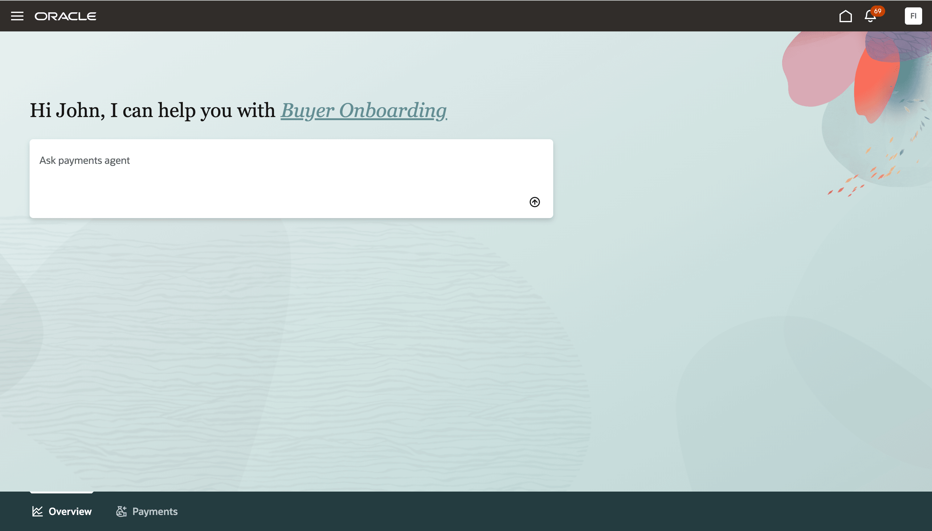 Payment Program Managers can access the Buyer Onboarding assistant from the Payments Agent experience