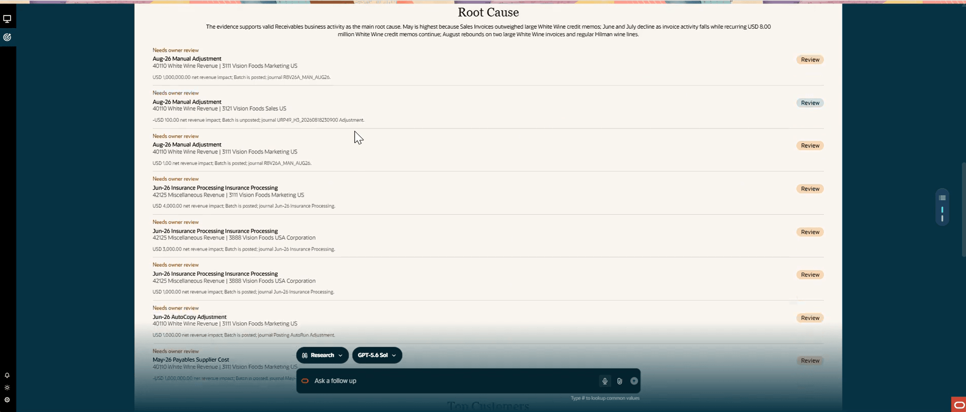 Root cause analysis