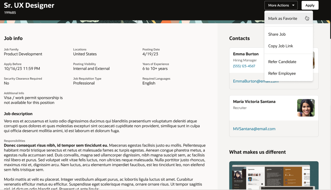 Job Info