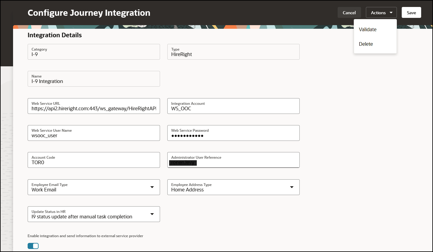 Edit and Validate Existing Journey Integration