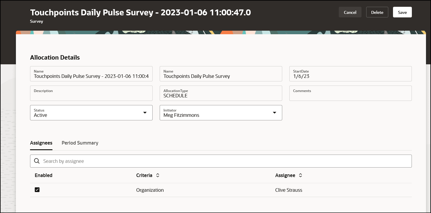 Edit a Scheduled Journey Allocation