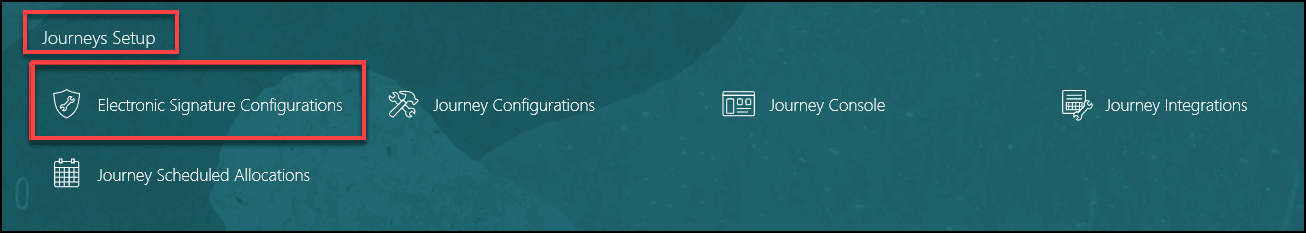 Electronic Signature Configurations Quick Action