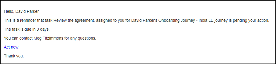 Task Reminder Notification