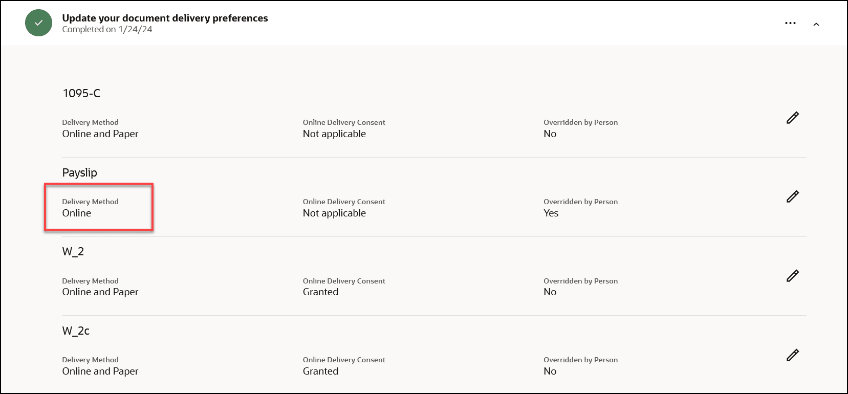 Document Delivery Preference Edited Directly Within a Journey Task