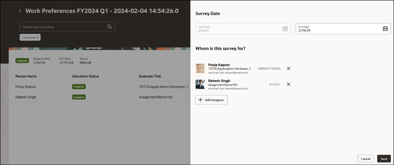 Extend the Survey End Date and Assign Survey for New Workers