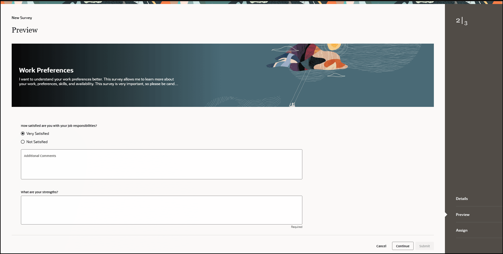 Preview the Survey